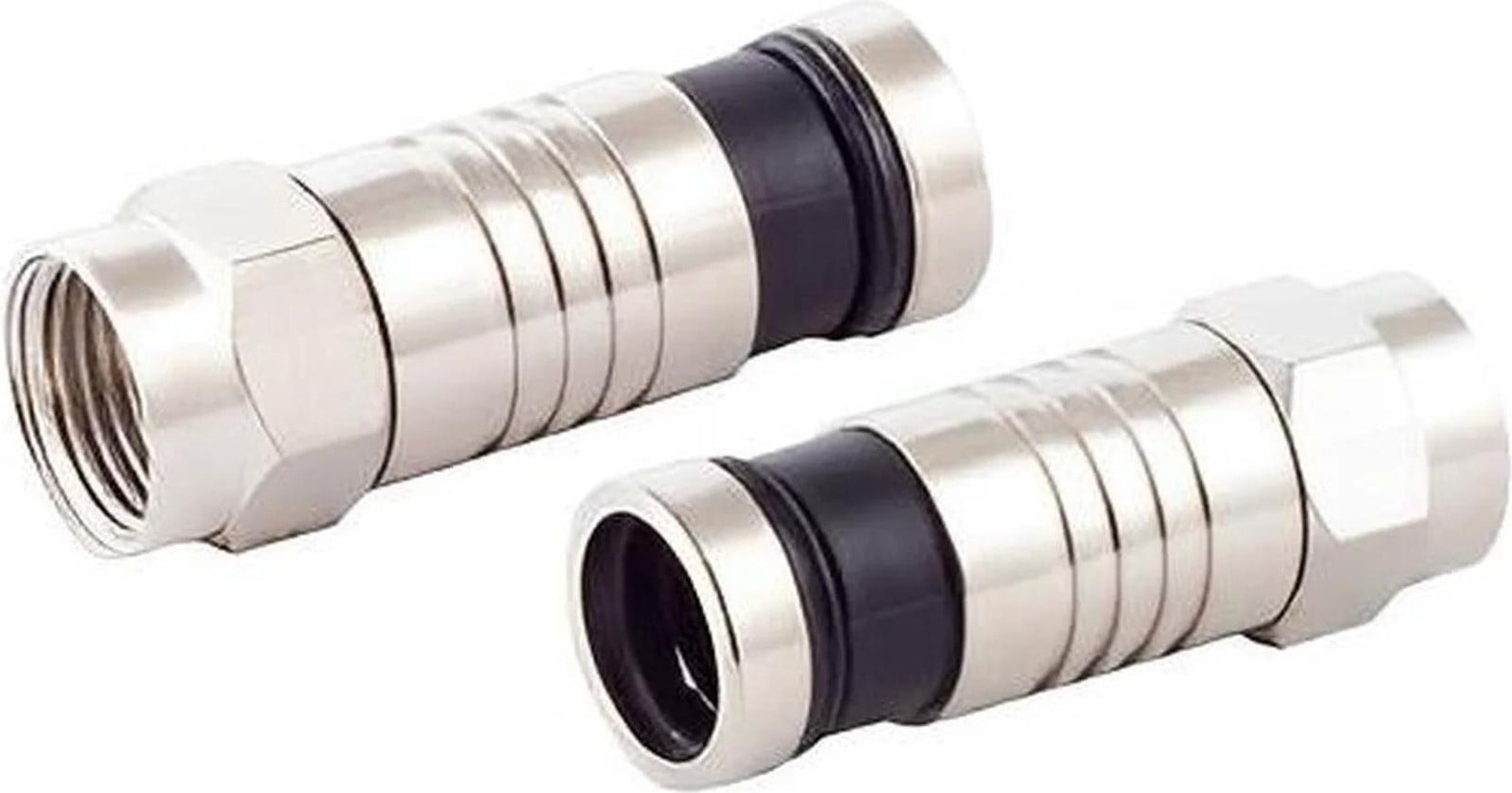 S-Impuls IEC-koppeling met F-connector van metaal, 1 stuk