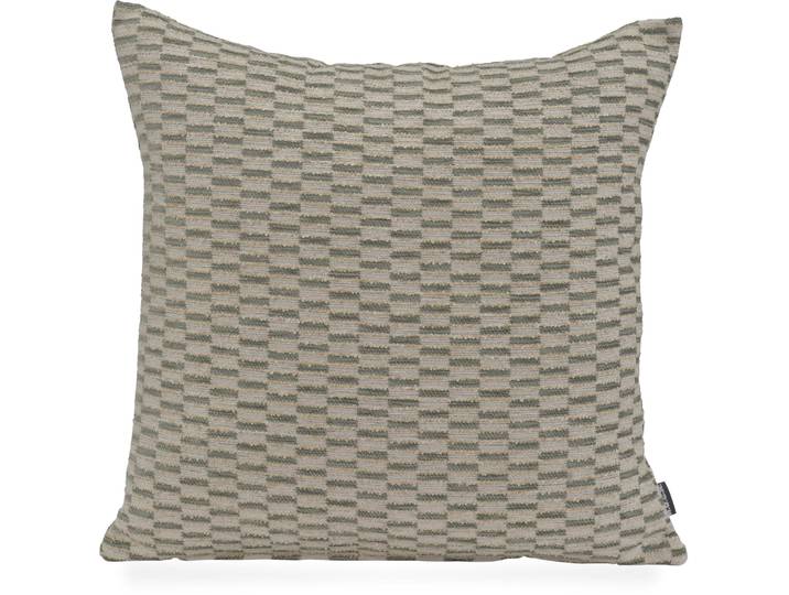 Dekokissen H.O.C.K. H.O.C.K. Antoine , beige (mint lindgrün, kariert), B:45cm H:10cm L:45cm, Polyester, Dekokissen_Sitzkissen_Kissenhüllen, Dekokissen
