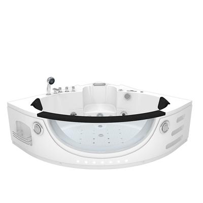 AcquaVapore Whirlpool Pool Badewanne Eckwanne Wanne W06H 152x152cm passive Schlauch-Reinigung
