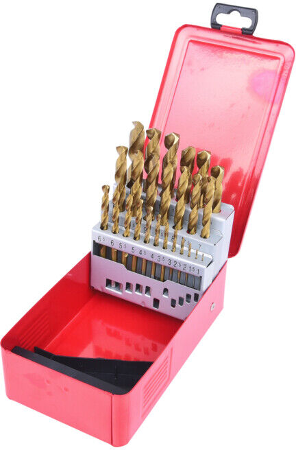 KS Tools Coffret de forets HSS TiN, en box métal 25 pcs. 1-13mm (330.4613)
