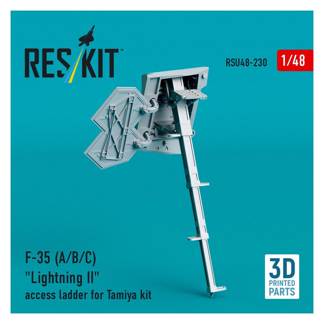 ResKit F-35 (A/B/C) Lightning II access ladder for Tamiya kit (3D Printed) (RSU48-0230)