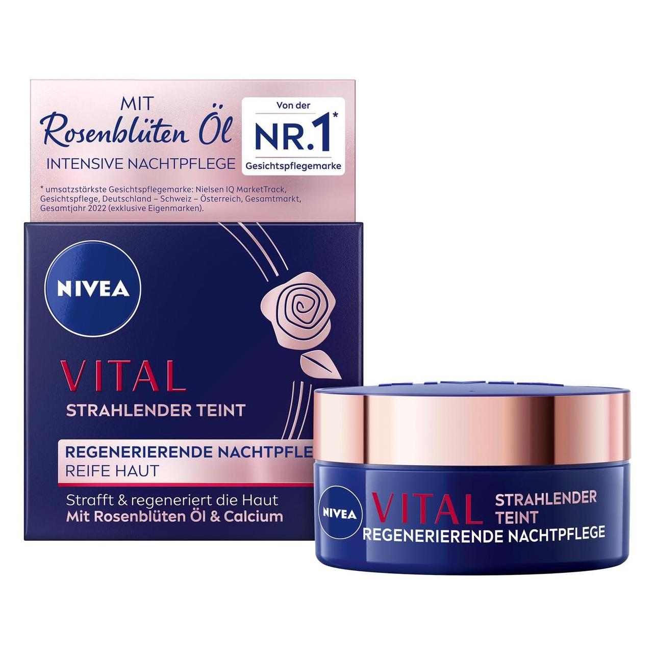 Nivea Vital Soy Anti-Age Firming Night Cream 50Ml (50 ml) (82606)