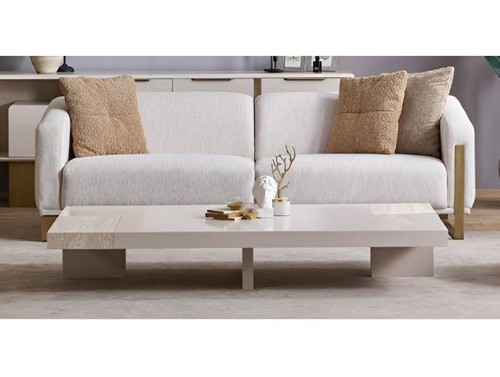 JVmoebel 4-Sitzer Wohnzimmer Set 4-Sitzer Sofa & Couchtisch Japandi Stil Modern, 2 Teile, Made in Europa