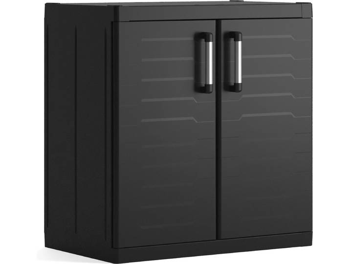 Keter Detroit XL lage Kast - 2 planken - 89x54x93cm - Zwart