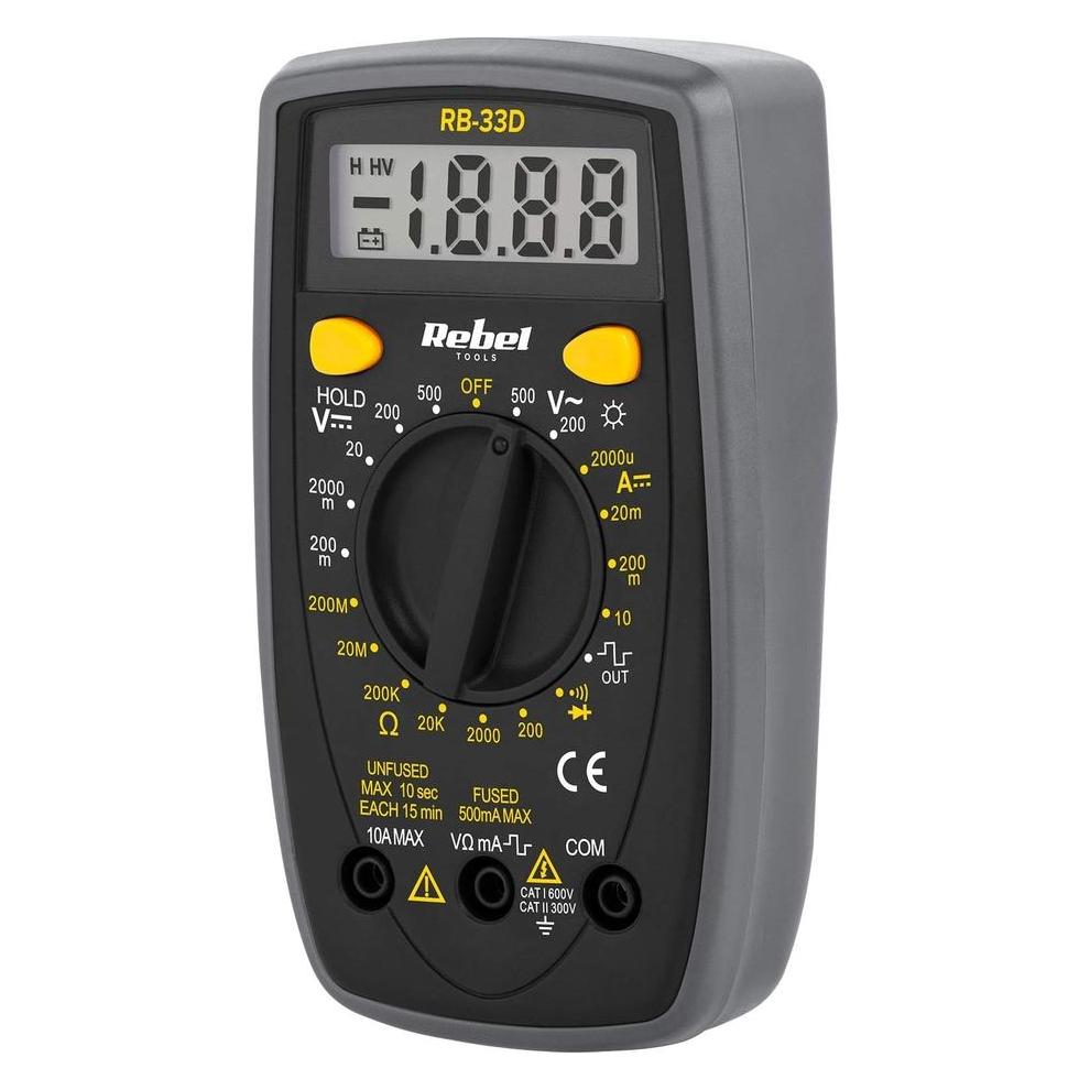 Rebel Universalmultimeter RB-33D (Hand-Multimeter) (MIE-RB-33D)