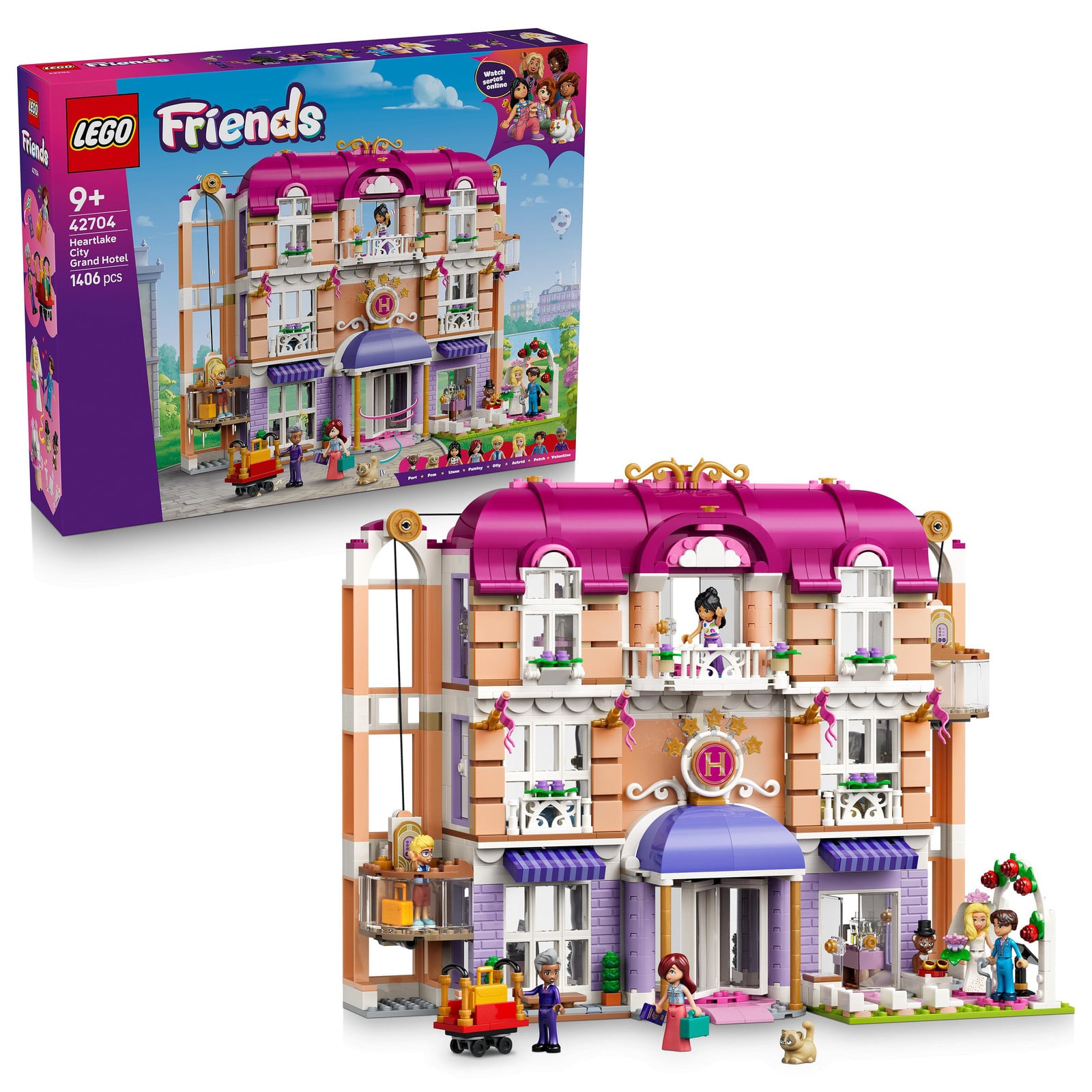 Lego Groot Hotel in de stad Heartlake