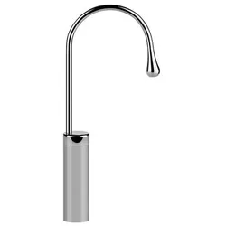 Gessi Goccia Waschtisch-Stand-Auslauf hohe Version, ohne Ablaufgarnitur, Ausladung 174 mm, Auslauf um 360 Grad schwenkbar, 33858031, Farbe: Chrom