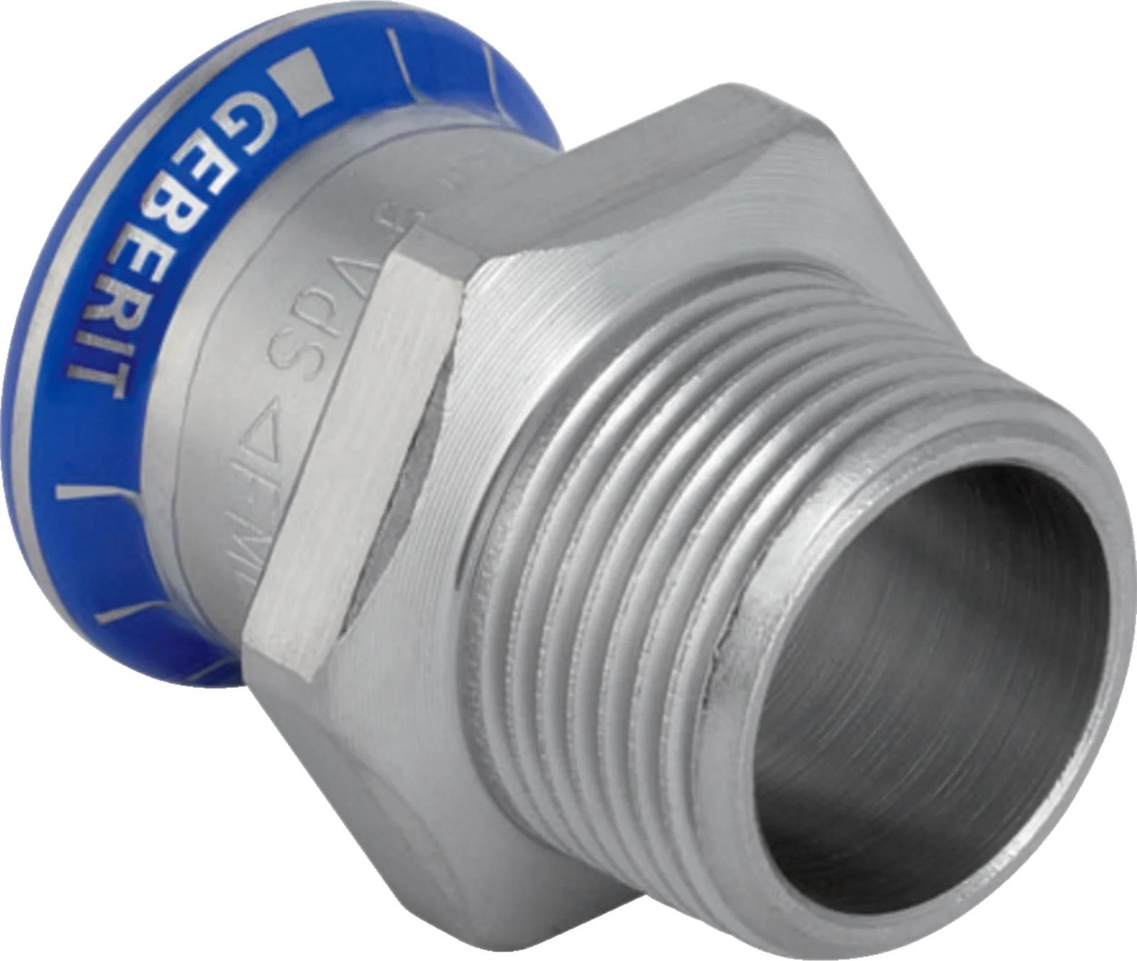 Geberit GE Mapress overgangsstuk, roestvrij staal, diameter 28 mm, aansluiting R1