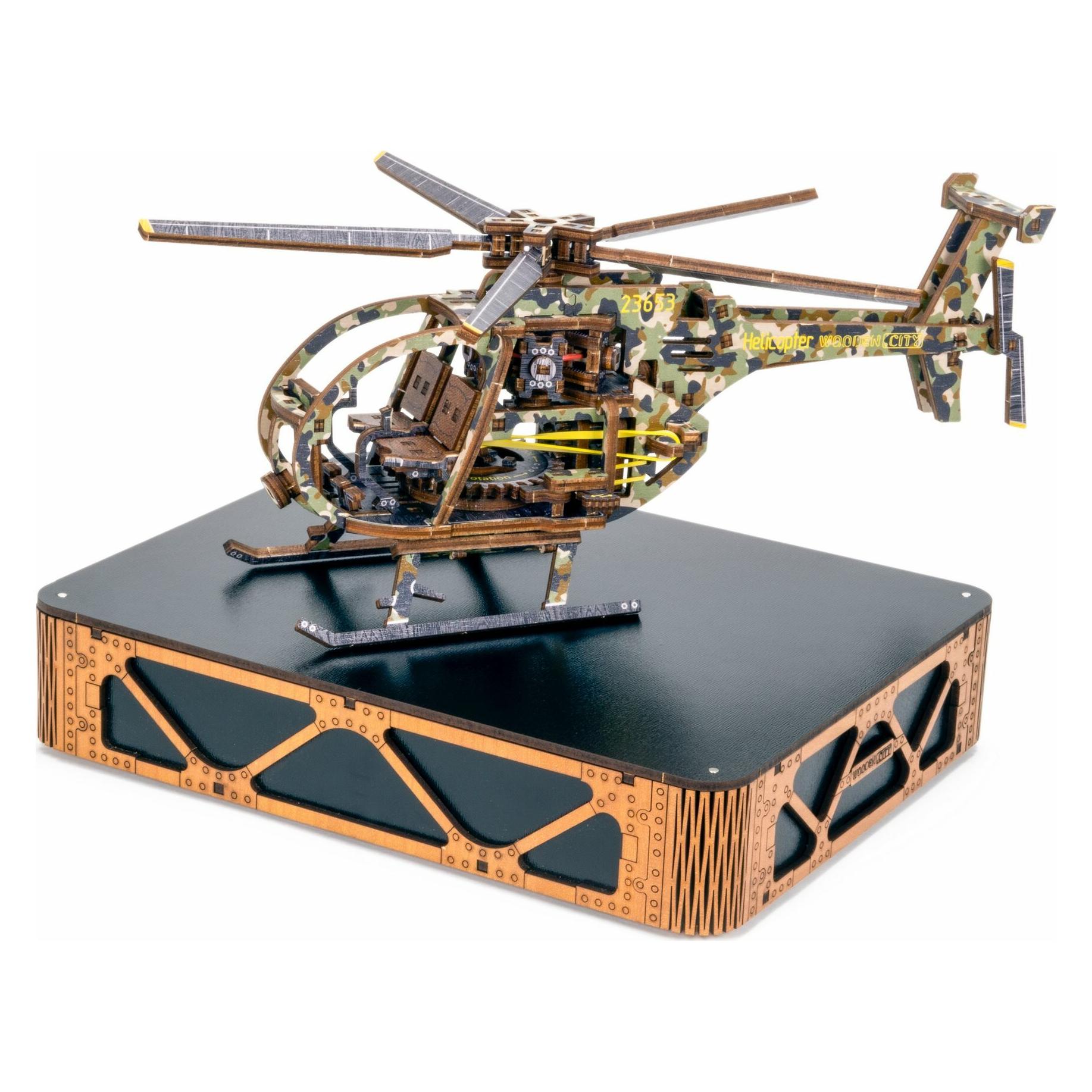 WoodenCity Bausatz Helikopter bemalt (LE-011)