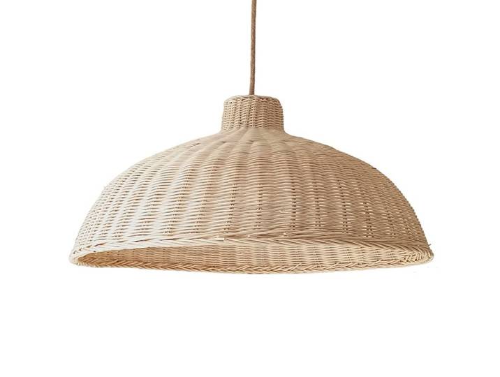 Abat-jour pour suspension en rotin naturel clair ø58cm