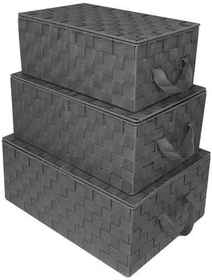 Sorbus Woven Storage Basket Set - N/A