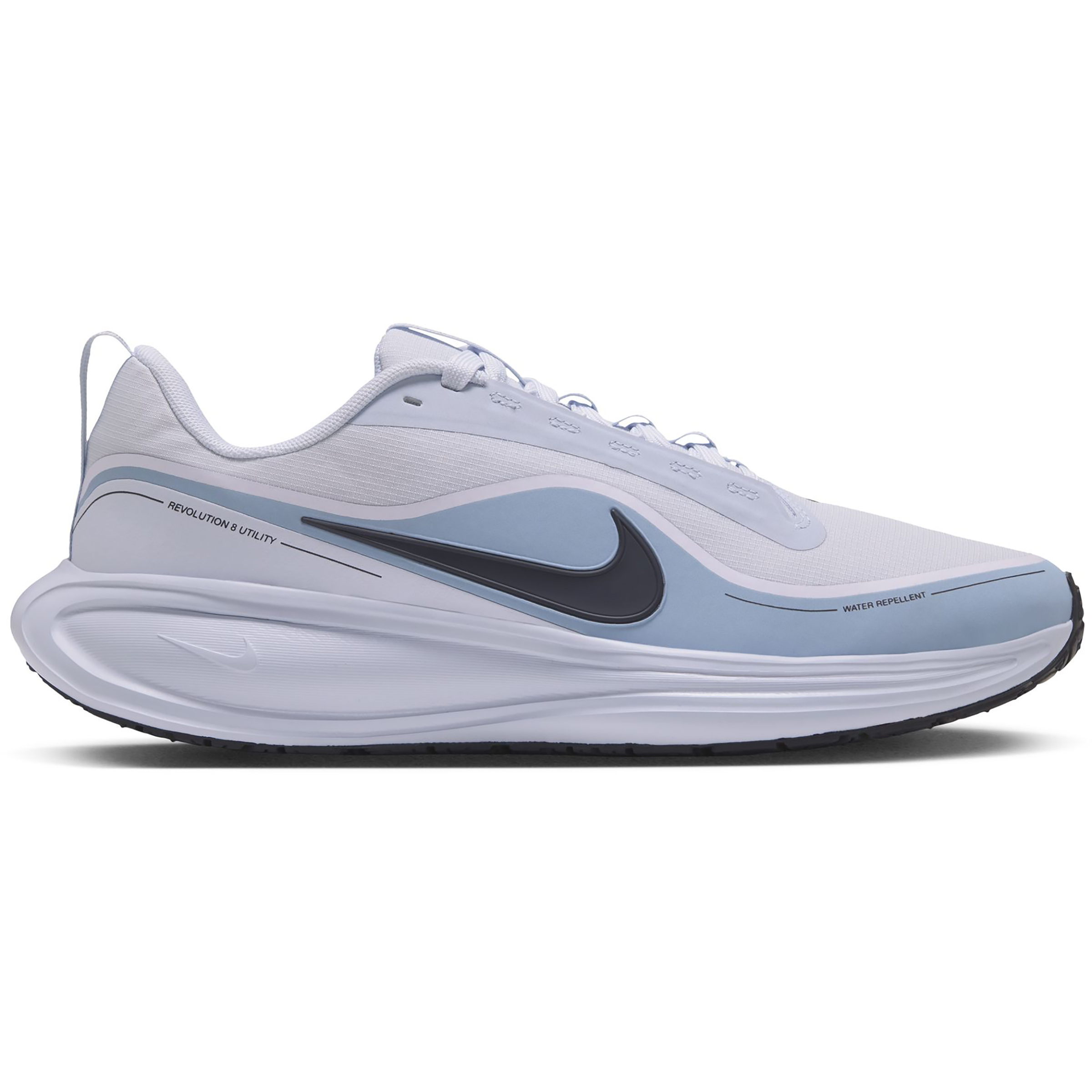 Nike Revolution 8 Ulitiy Herren Laufschuhe silber Größe 44 Laufen Wasserabweisend