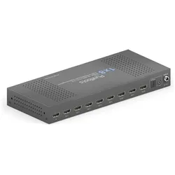 PureTools PT-SP-HD18-48G - HDMI 2.1 Splitter 1x8 - 48 Gbps - 8K@60Hz / 4K@120Hz ...