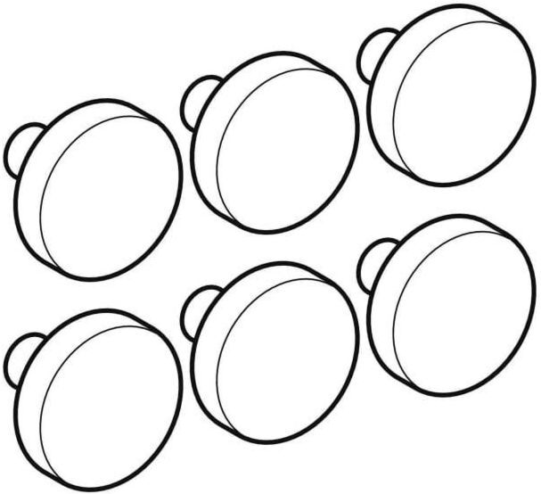 Geberit Puffer-Set 598146000 für WC-Deckel