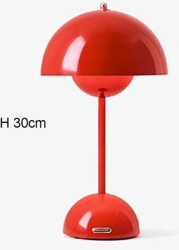 Uplifted Finds Minimalist Creative Flower Bud LED Table Lamp For Bedroom And Office Decor red