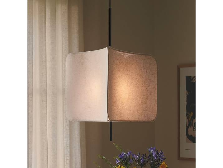 Suspension Tinto 50 x 68 x 50cm Noir Coton E27