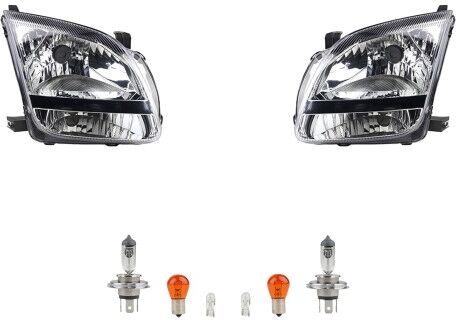 NP24 Scheinwerfer Set H4 Links & Rechts passend für Subaru Justy G3X & Leuchtmittel