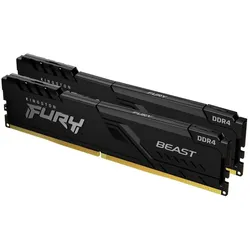 DDR4 64GB KINGSTON FURY Beast 2x32GB KIT, 3200MHz, CL16, retail, BLACK