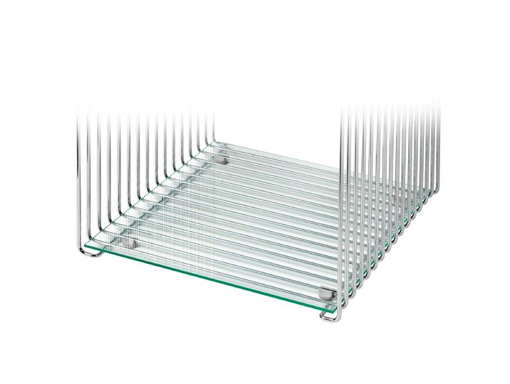 Montana - Regalboden für Panton Wire 34,8 cm, klarglas