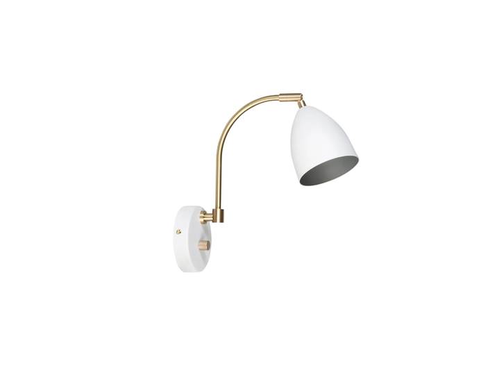 Belid Deluxe Wandleuchte Weiß, Messing