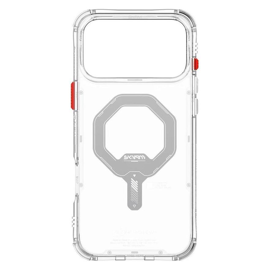 Skinarma Saido Case for iPhone 17 Pro Magnetic Charging Transparent (Apple iPhone 17 Pro) (SK-2025IPP6.3-SDOMS-CLR)