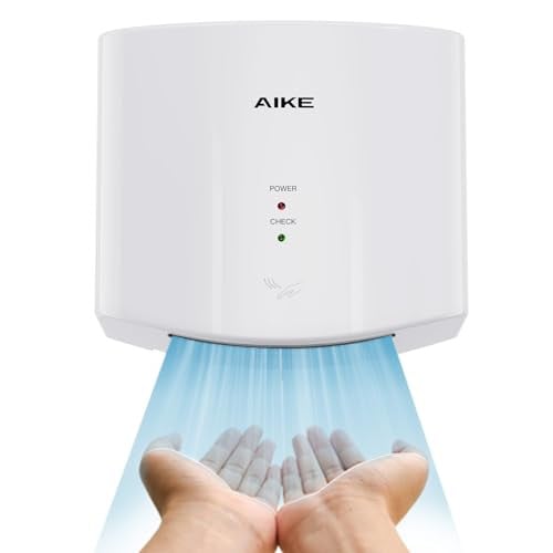 AIKE AK2630S Elektrische Handdroger, 1400W, Wit