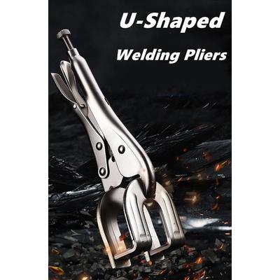 Heavy Duty U Shape Welding Locking Pliers Adjustable Metal Fabrication Clamp 2pcs