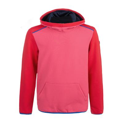 Sweatshirt ZIGZAG "FINK", Jungen, Gr. 110, pink (rosa), 98% Polyester, 2% Elasthan, mehrfarbig, normal, hoch geschlossener Ausschnitt, Sweatshirts Sweatshirt, aus schnelltrocknenden Funktionsmaterialien