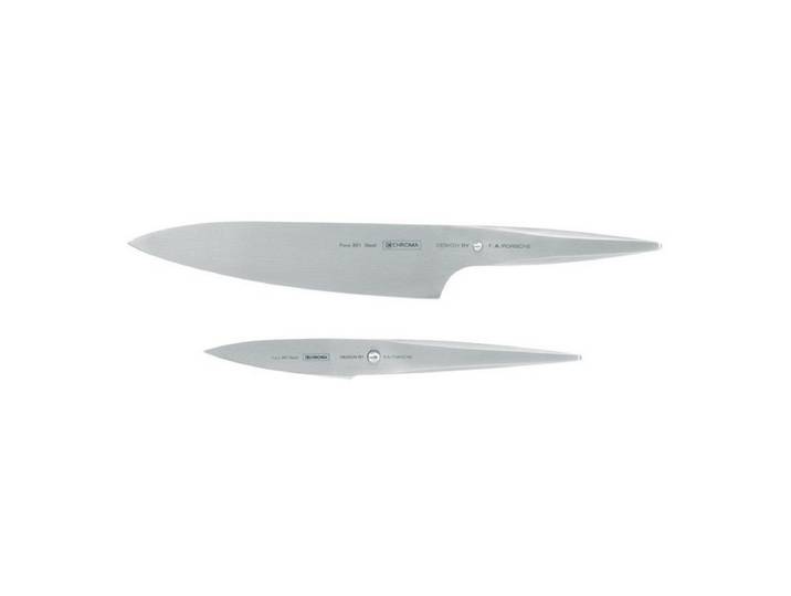 CHROMA Messer-Set Type 301 Messer-Set Koch- und Schälmesser (2-teilig, 2-tlg., 1 Kochmesser, 1 Schälmesser)