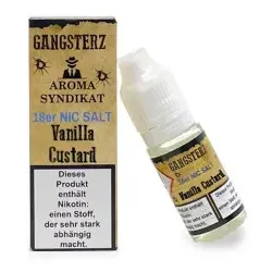Vanilla Custard 10ml 18mg NicSalt Liquid by Gangsterz