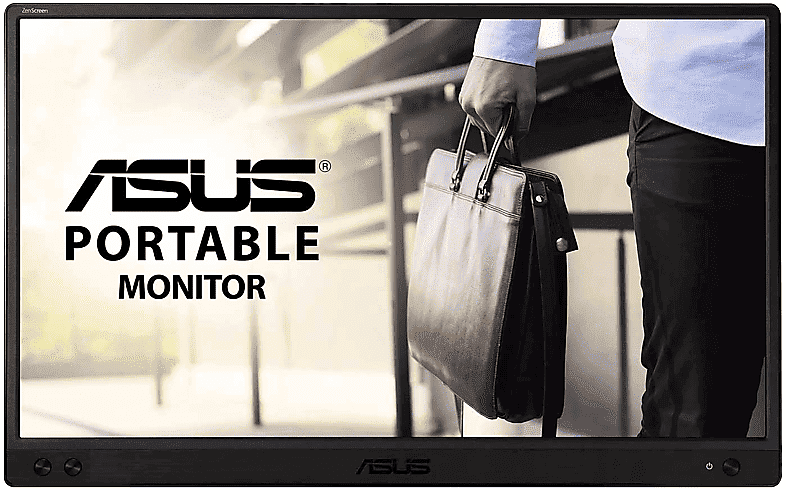 Monitor - ASUS MB16ACV, 15.6", Portátil, Full-HD, 5 ms, 60 Hz, Eye-Care, USB-C, Negro
