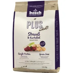 bosch Plus Adult Strauß & Kartoffel Hundetrockenfutter 2,5 Kilogramm