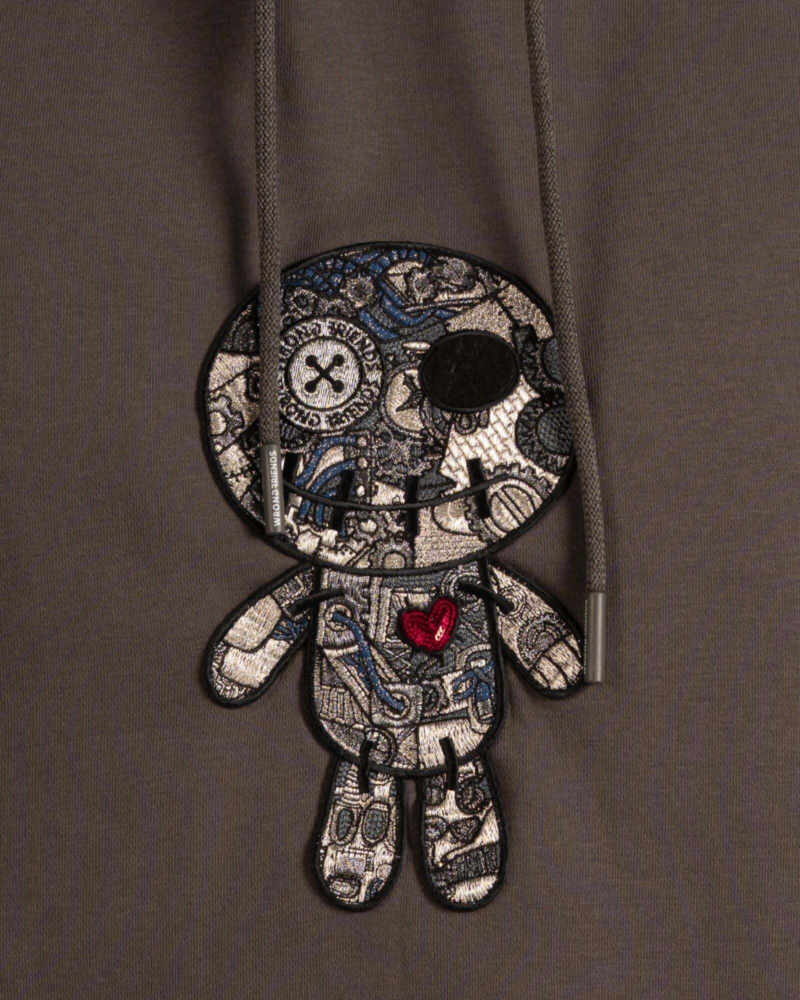 Kapuzenpullover WRONG FRIENDS "Wrong Friends Kapuzenpullover Ennis", Herren, Gr. M, braun, Obermaterial: 70% Baumwolle CO. 30% Polyester PES., Pullover Kapuzenpullover braun M