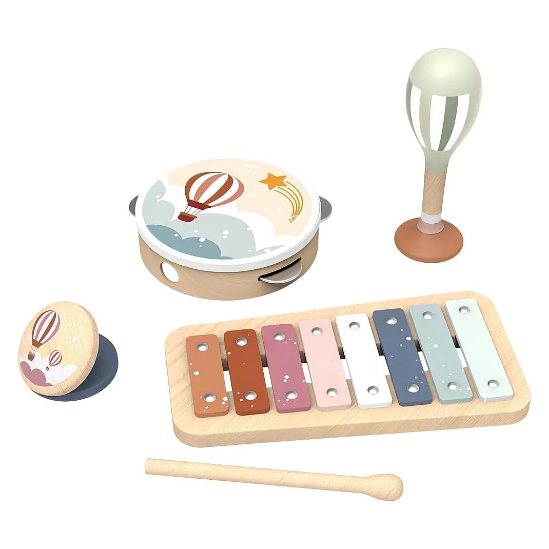 Speedy Monkey Musik Set 4tlg. (Deutsch, Englisch, Französisch, Italienisch) (SP5015)