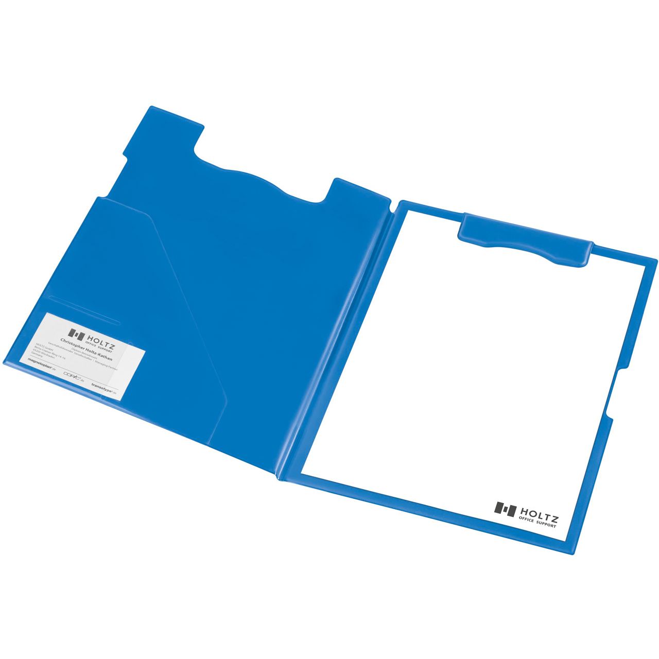 magnetoplan Klemmbrettmappe 1131603 DIN A4 blau Kunststoff
