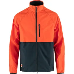 Fjällräven Herren High Coast Hybrid Windjacke - M - Dark Navy-Flame Orange