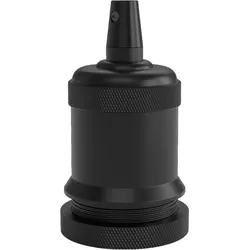 Calex | Lampenfassung | E27-Fassung | Aluminium | Mattschwarz | 60W