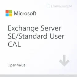 Microsoft Exchange Server Standard SE User CAL | Open Value Lizenz | Zugriffslizenz