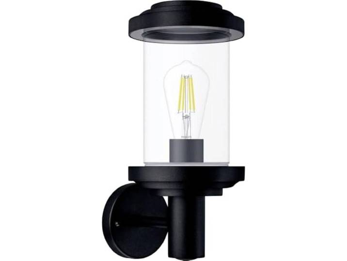 PHILIPS Outdoor Listra Wandleuchte rund, max. 25W, exkl. Leuchtmittel, IP44 wetterfest, schwarz