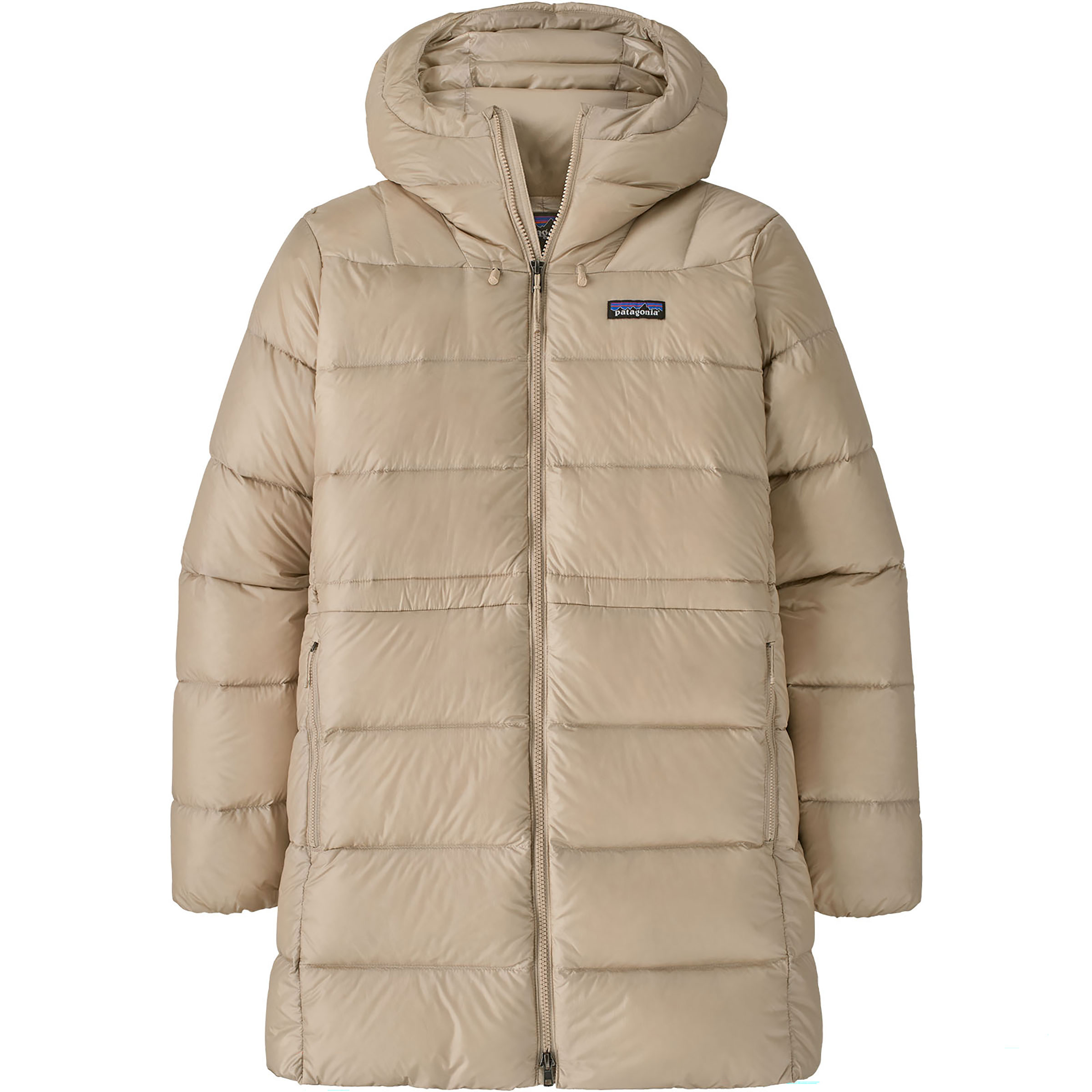 Patagonia Fitz Roy Down Parka Damen Winterjacke beige Größe S Lifestyle Wasserabweisend Wasserabweisend