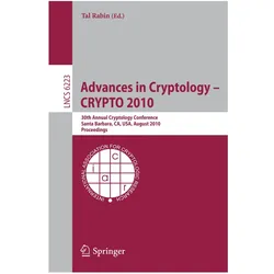Advances in Cryptology -- CRYPTO 2010, Fachbücher von Tal Rabin, Rabin, Tal