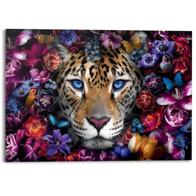 Deco-Panel REINDERS "Flower Cat", bunt (farbe bild(er): bunt), B:140cm H:100cm T:2cm, MDF, Bilder