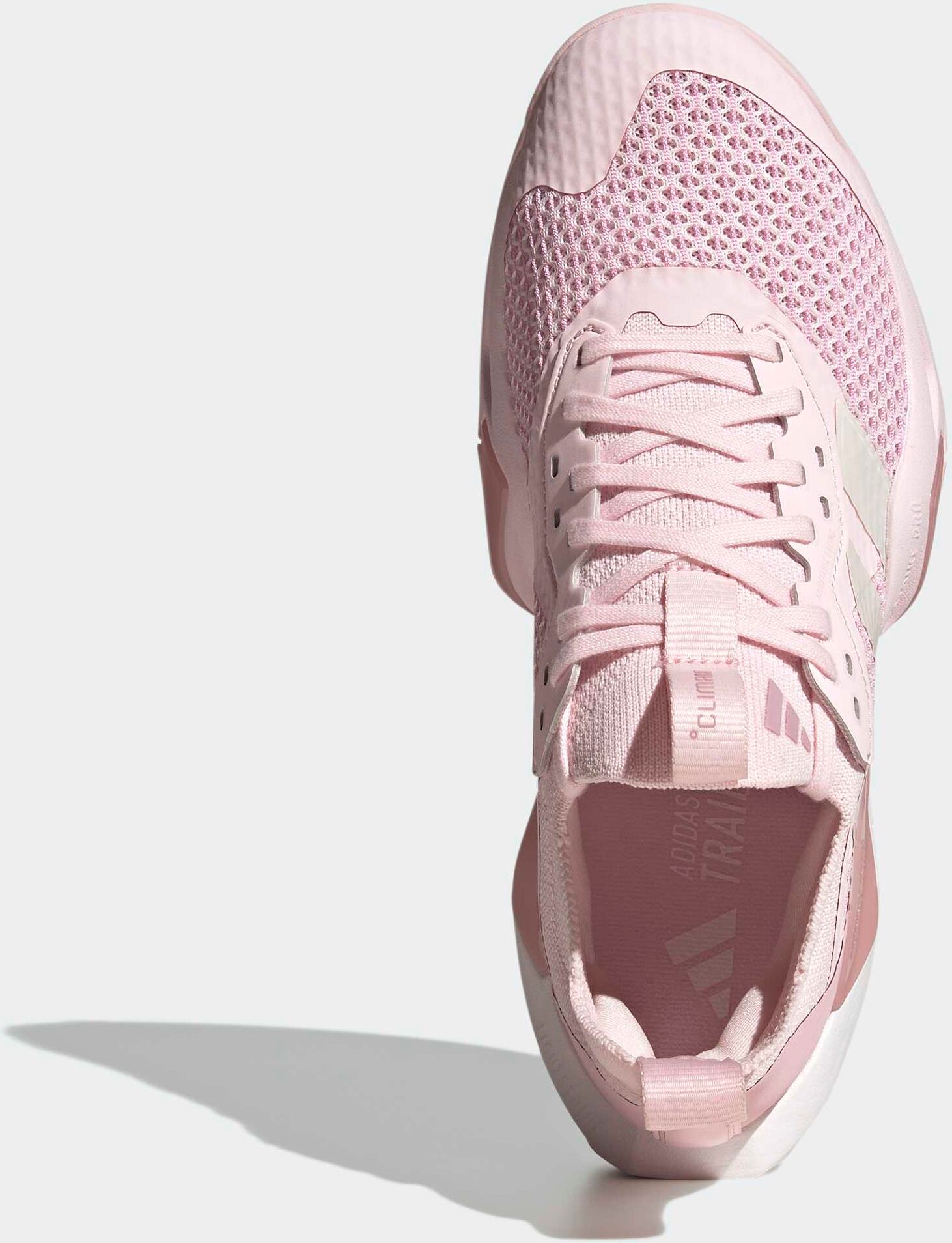Trainingsschuh ADIDAS PERFORMANCE "RAPIDMOVE ADV 2", Damen, Gr. 42,5, rosa (distilled pink, zero metallic, clear pink), Textil, Schuhe Trainingsschuh, für HIIT im Gym oder Fitnessstudio distilled pink, zero metallic, clear pink 42,5