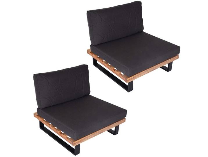 LOUNGE-SESSEL Schwarz, Beige, Anthrazit
