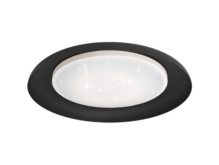 Eglo Deckenlampe Penjamo Schwarz/weiss Kunststoff/Stahl 2010 lm - LED - Lichtfarbe: Warmweiss - LED Energiesparlampen