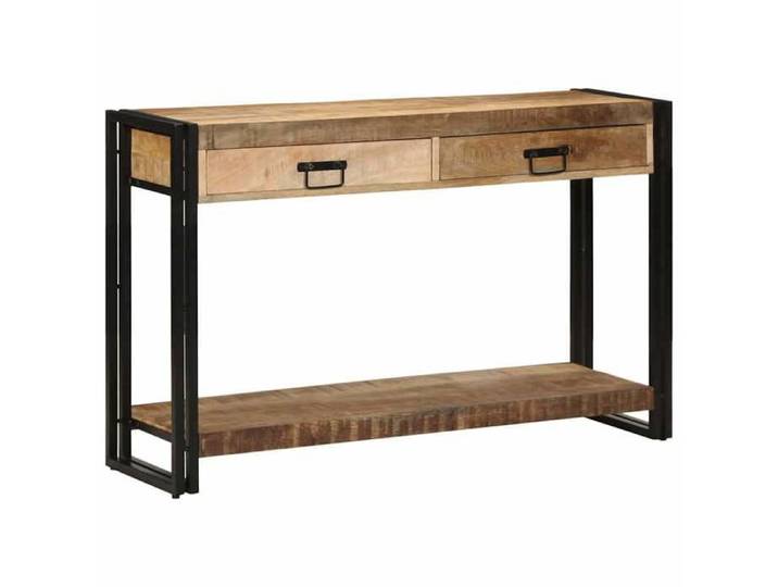 Table console - - Console - bois - marron - 120 x 33 x 75 cm - 2 tiroirs - 1 étagère 367kyg94q