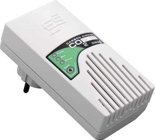 Schabus GX-D11 Luftgütesensor mit internem Sensor netzbetrieben, über Steckdose detektiert Kohlendioxid