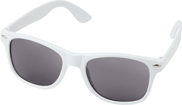 Lunettes de soleil personnalisables au design rétro Ray blanc