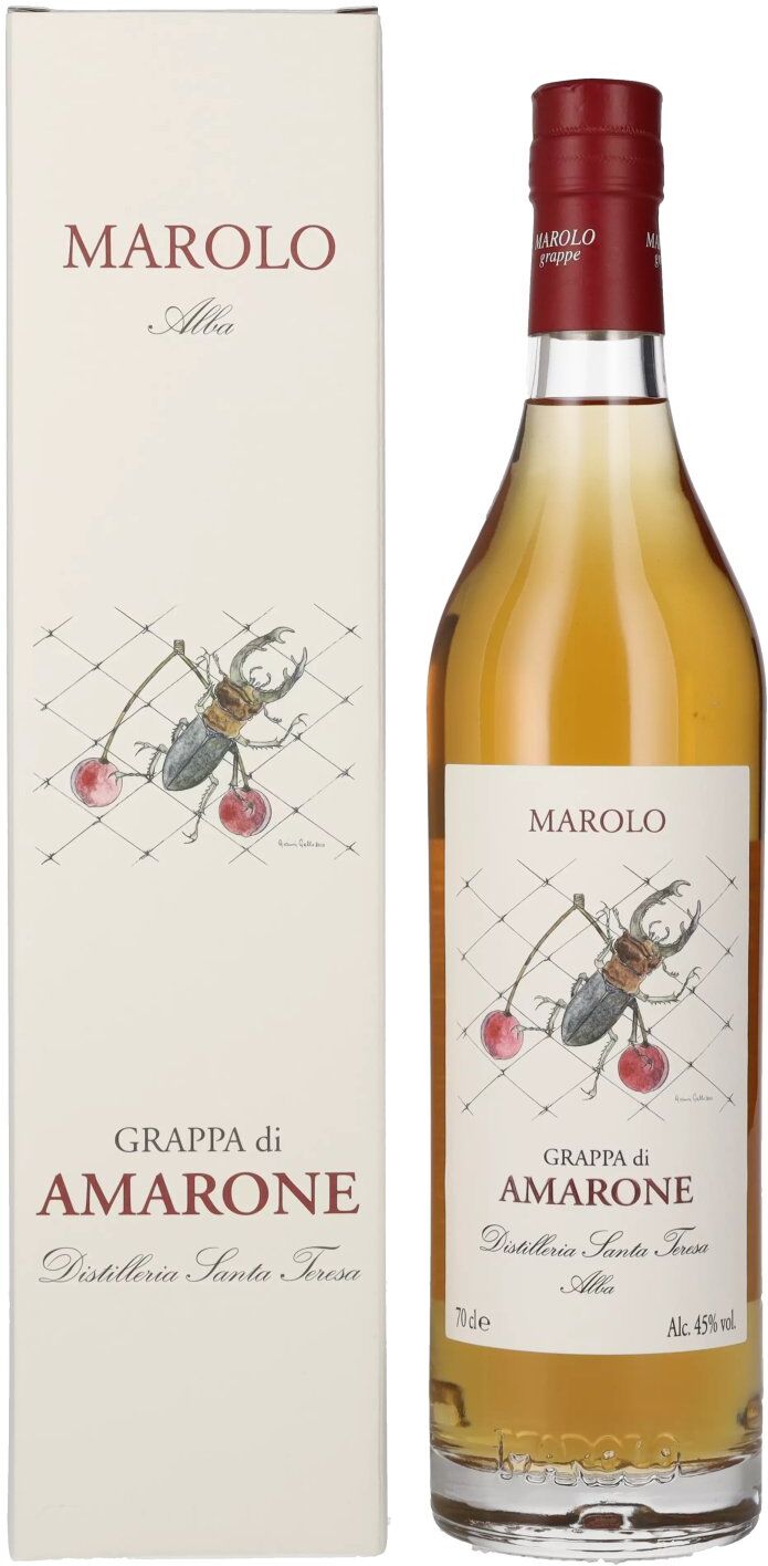 Marolo Grappa Marolo Alba Grappa di AMARONE 45% Vol. 0,7l in Geschenkbox