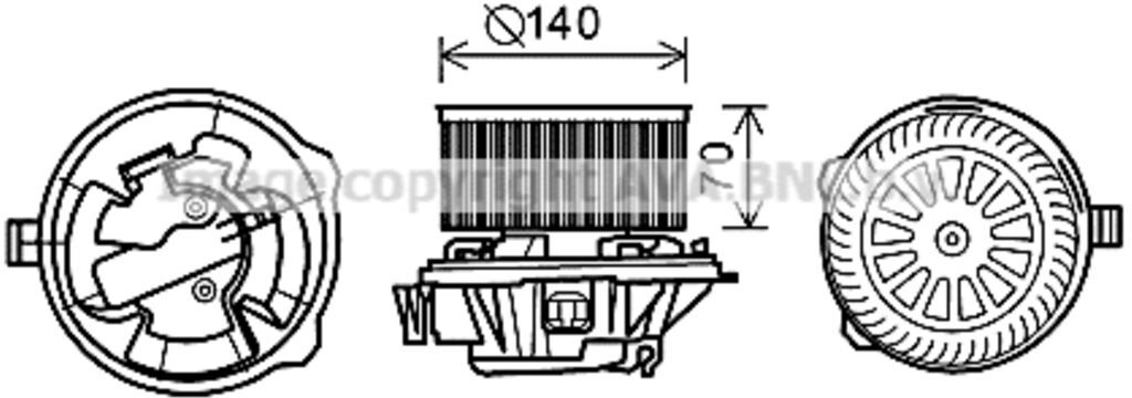 Ava Cooling Ventilatore interno CN8289